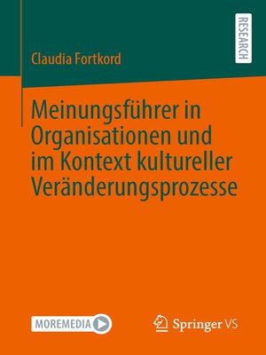 cover image of Meinungsführer in Organisationen und im Kontext kultureller Veränderungsprozesse